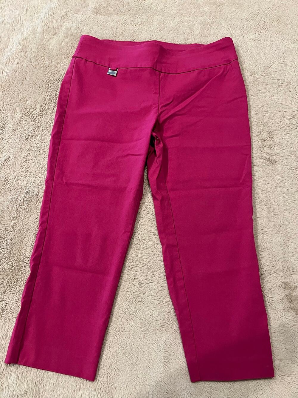 Alfani Women's Size 8P Pink Capri Pants Pull-On Comfort Waist